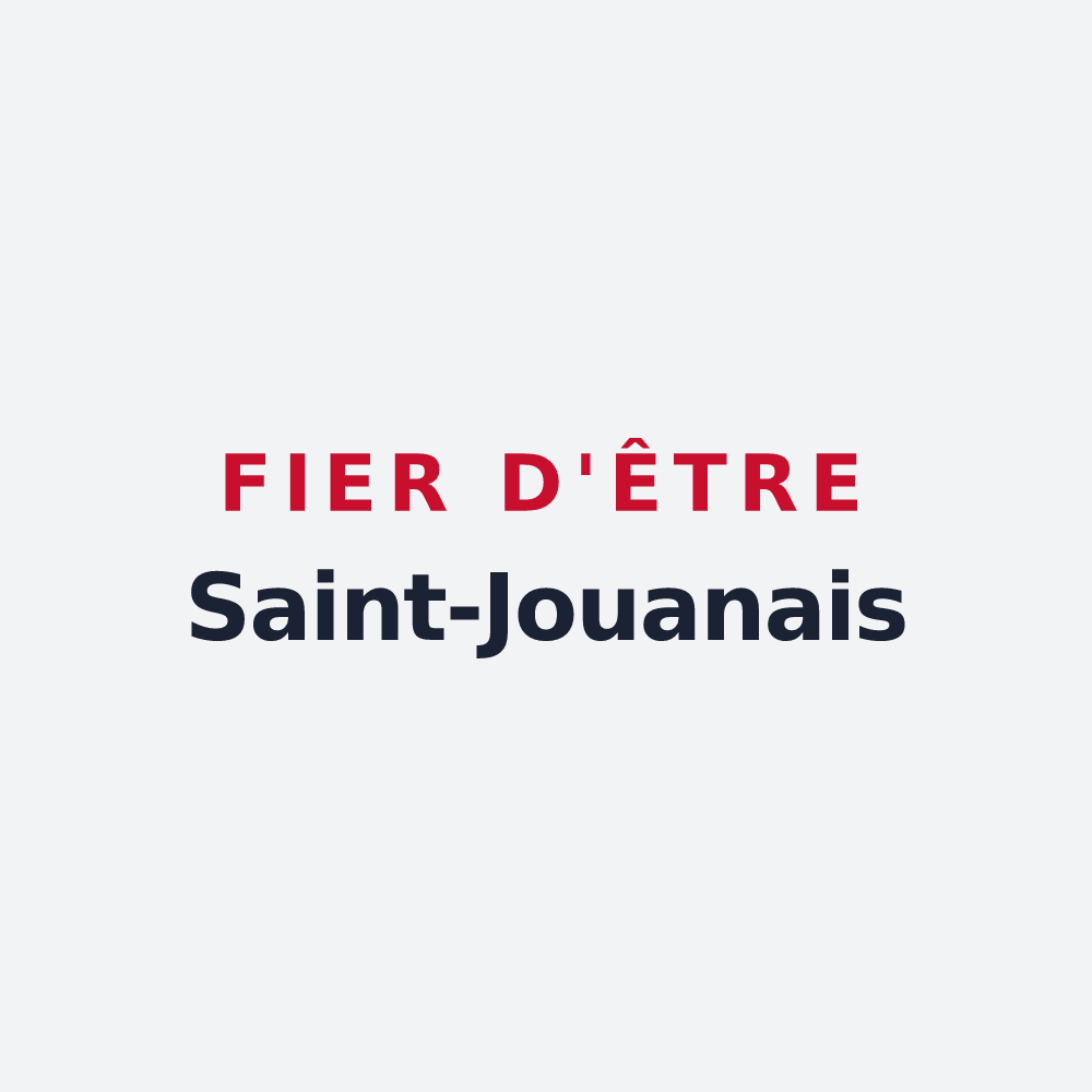 Poster « Fier d'être Saint-Jouanais » — design pour Saint-Jouin