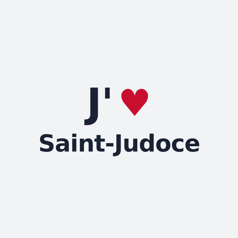 Poster personnalisé Saint-Judoce — design J'aime Saint-Judoce