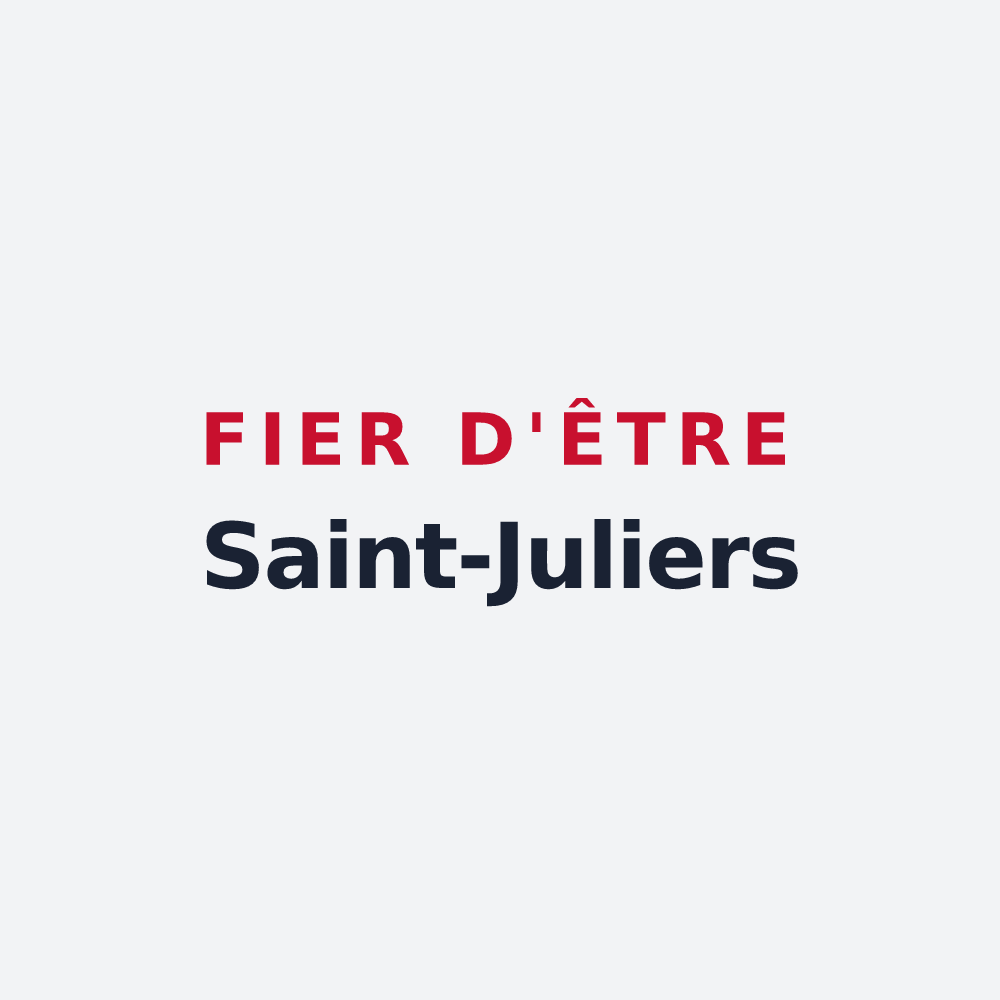 Poster « Fier d'être Saint-Juliers » — design pour Saint-Julien