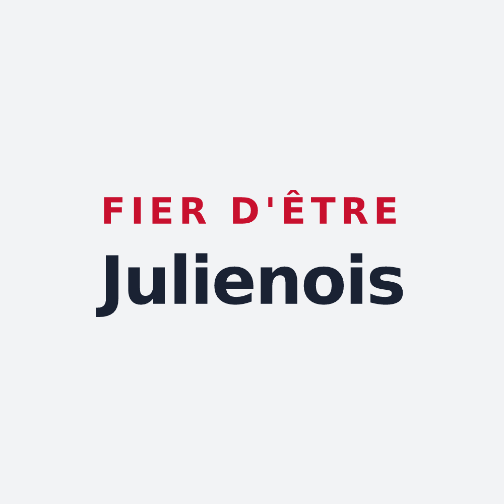 Poster « Fier d'être Julienois » — design pour Saint-Julien