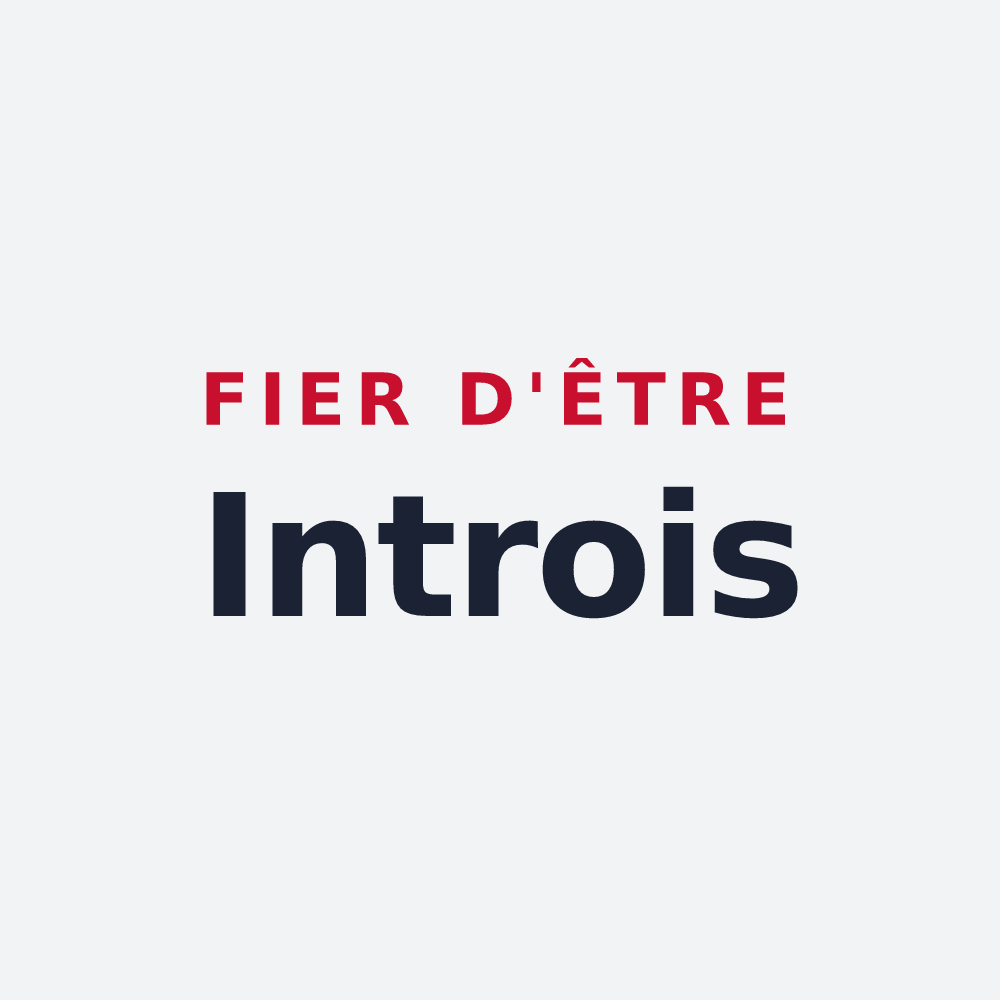 Poster « Fier d'être Introis » — design pour Saint-Julien-d'Intres