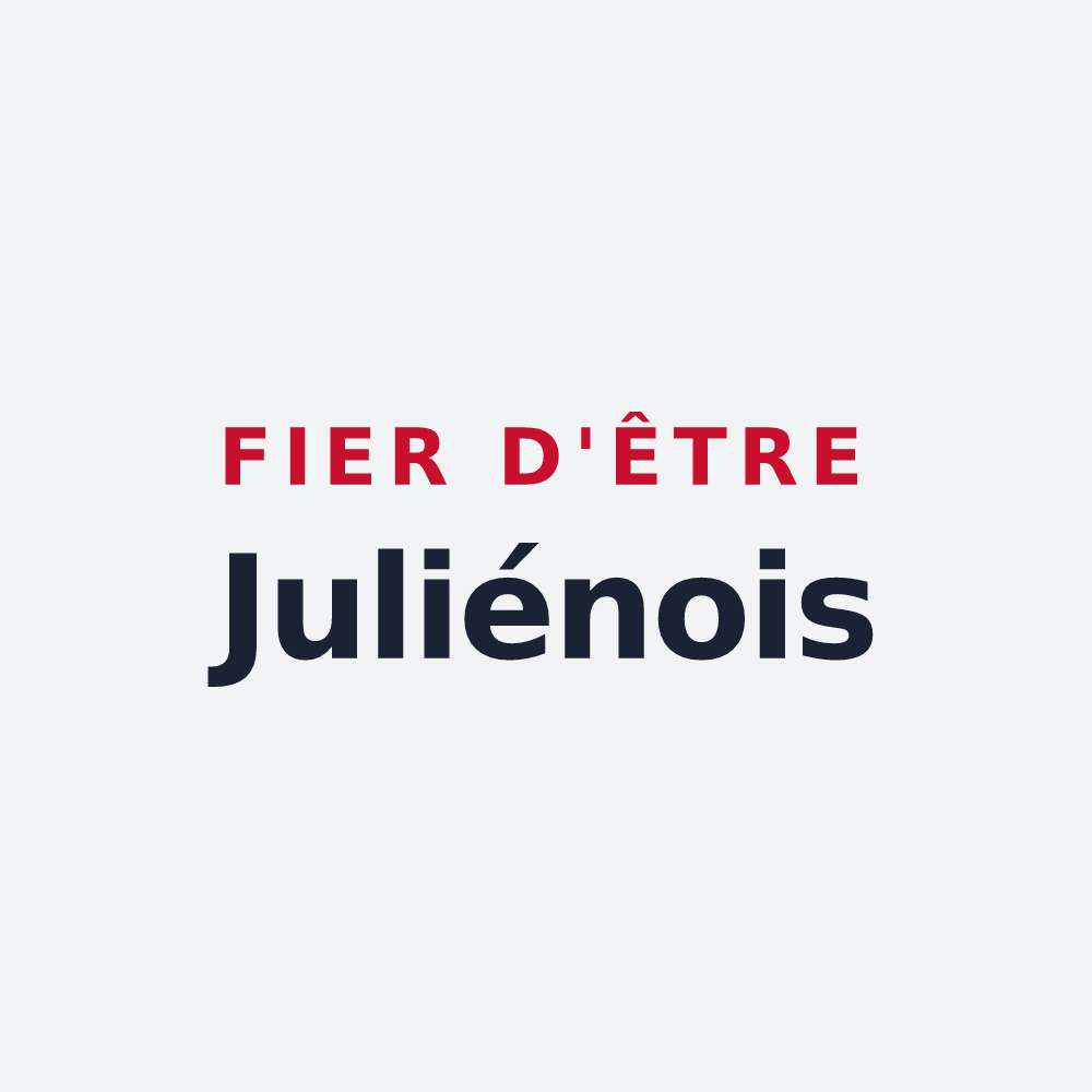 Poster « Fier d'être Juliénois » — design pour Saint-Julien-d'Oddes