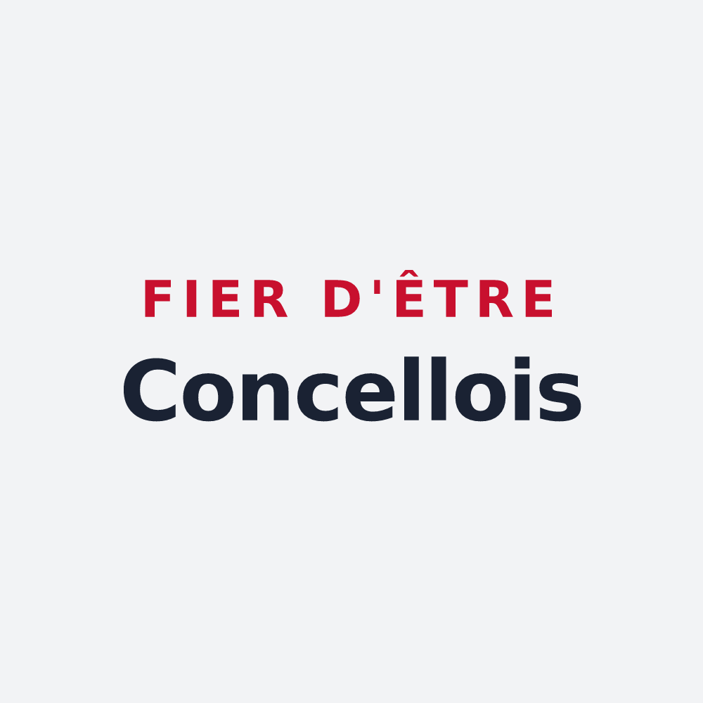 Poster « Fier d'être Concellois » — design pour Saint-Julien-de-Concelles