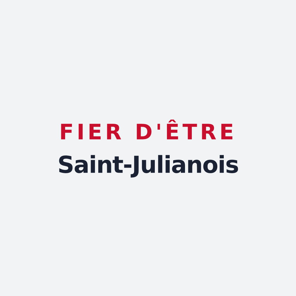 Poster « Fier d'être Saint-Julianois » — design pour Saint-Julien-de-Gras-Capou
