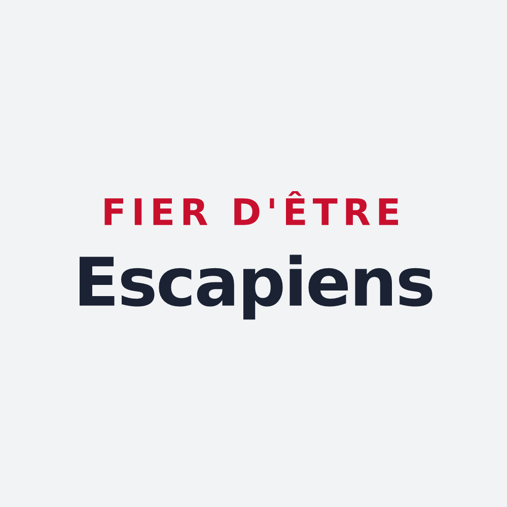 Poster « Fier d'être Escapiens » — design pour Saint-Julien-de-l'Escap