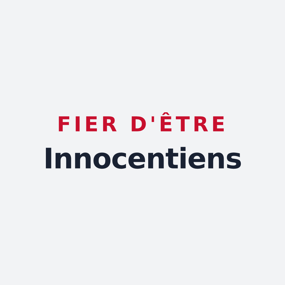 Poster « Fier d'être Innocentiens » — design pour Saint-Julien-Innocence-Eulalie