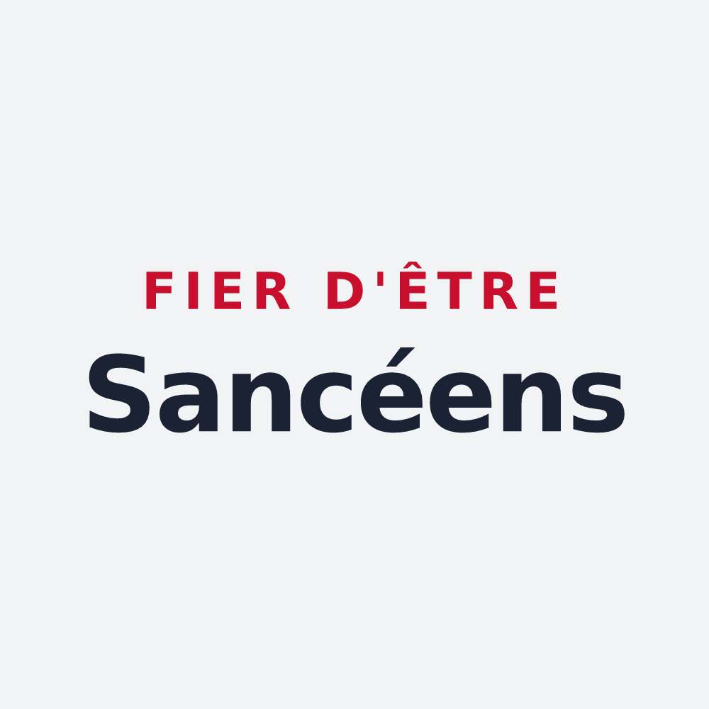 Poster « Fier d'être Sancéens » — design pour Saint-Julien-les-Villas