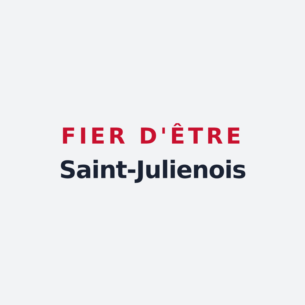 Poster « Fier d'être Saint-Julienois » — design pour Saint-Julien-sur-Garonne