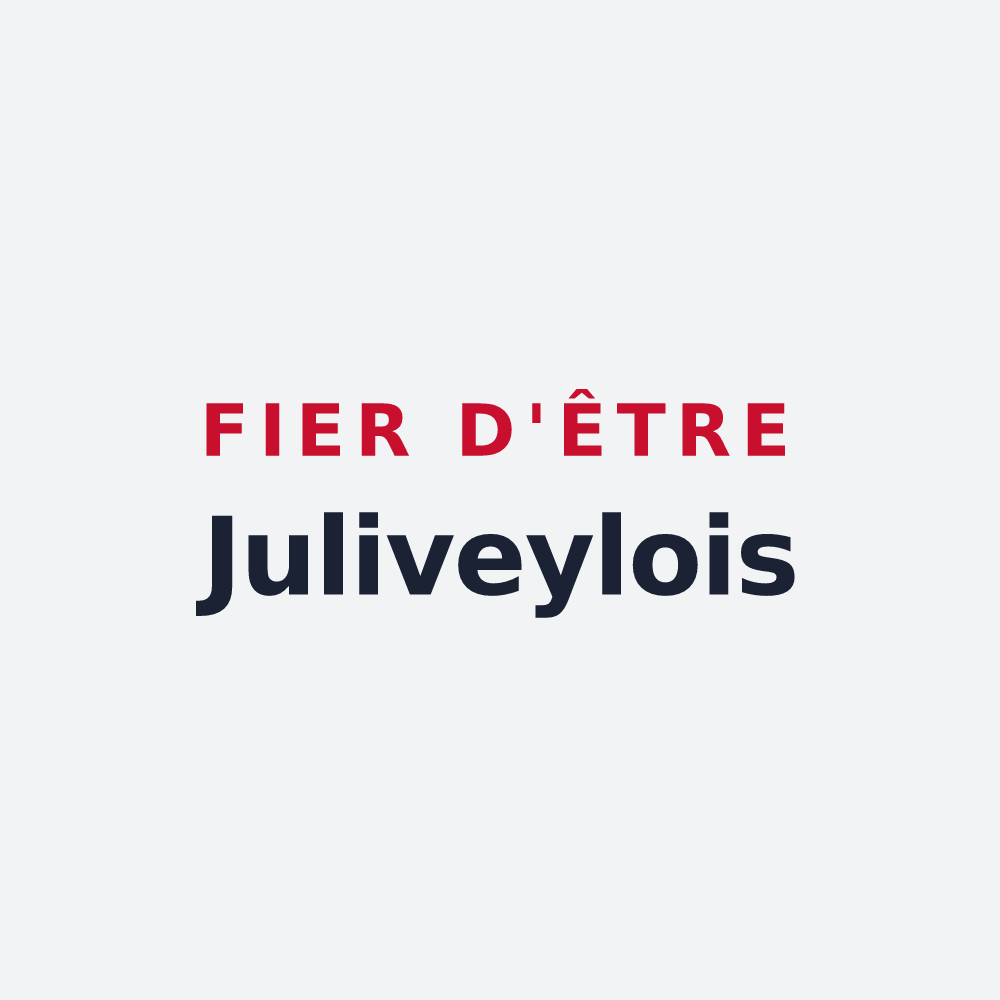 Poster « Fier d'être Juliveylois » — design pour Saint-Julien-sur-Veyle