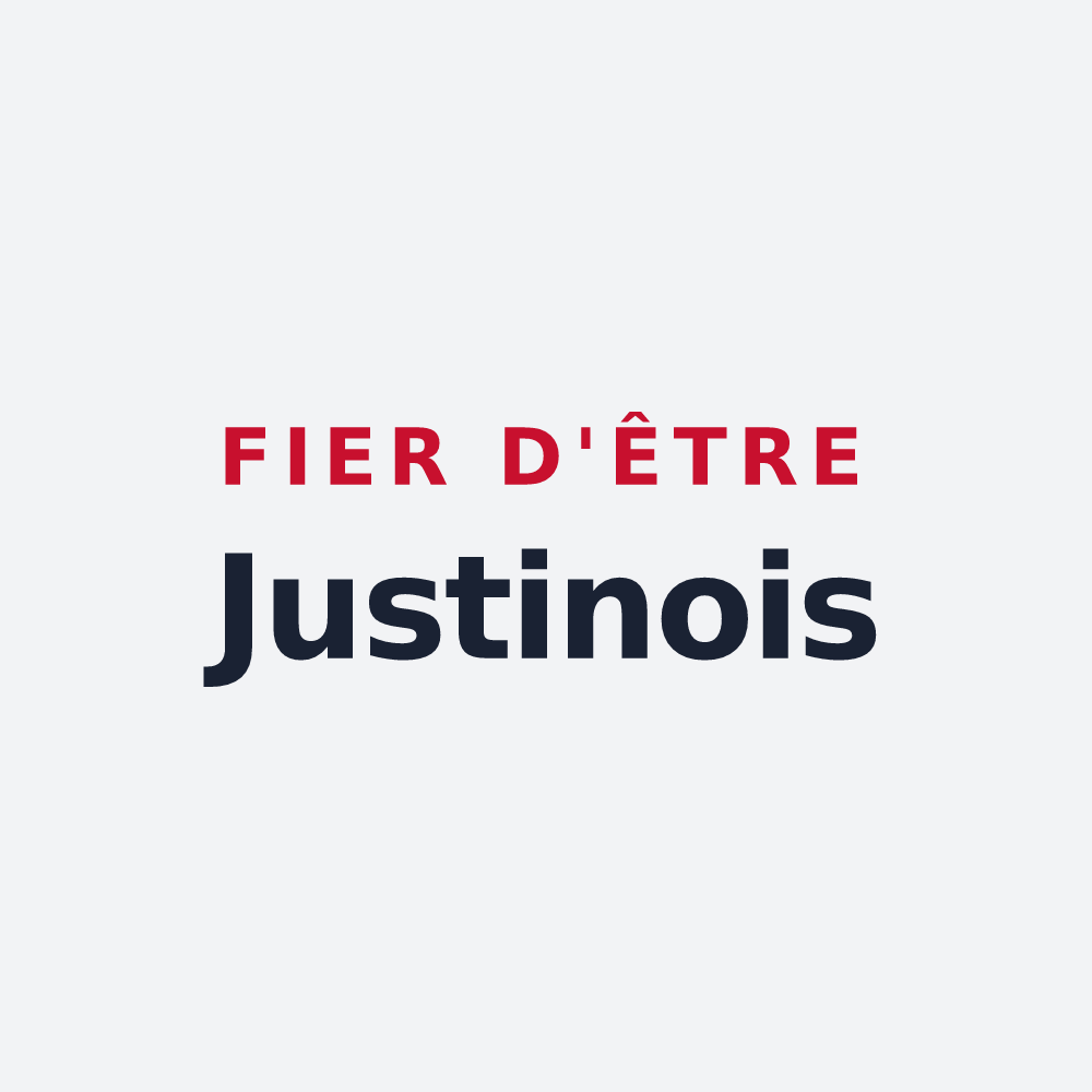 Poster « Fier d'être Justinois » — design pour Saint-Just