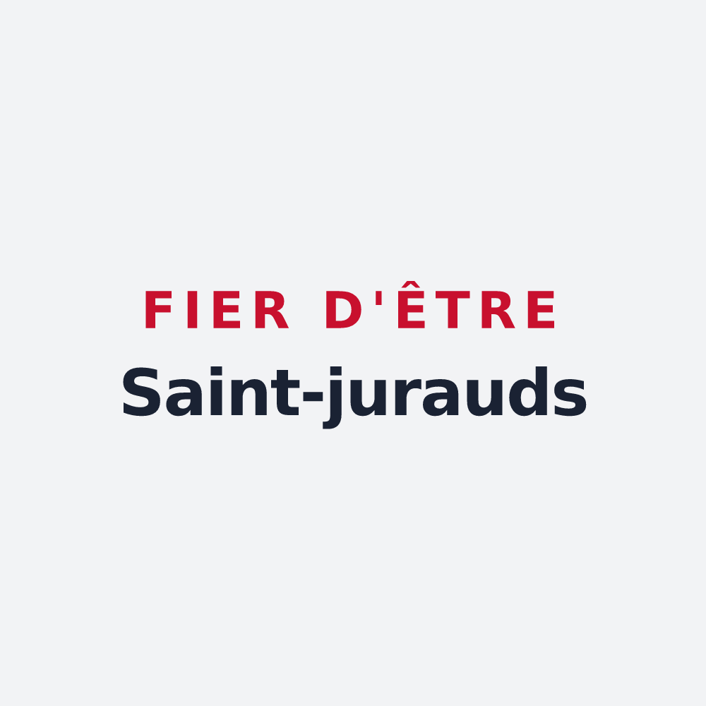 Poster « Fier d'être Saint-jurauds » — design pour Saint-Just-en-Chevalet