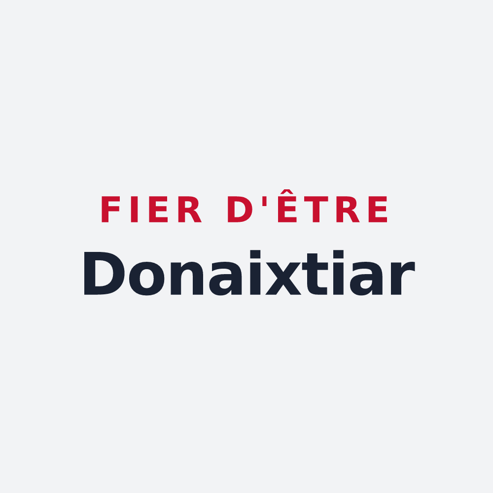 Poster « Fier d'être Donaixtiar » — design pour Saint-Just-Ibarre