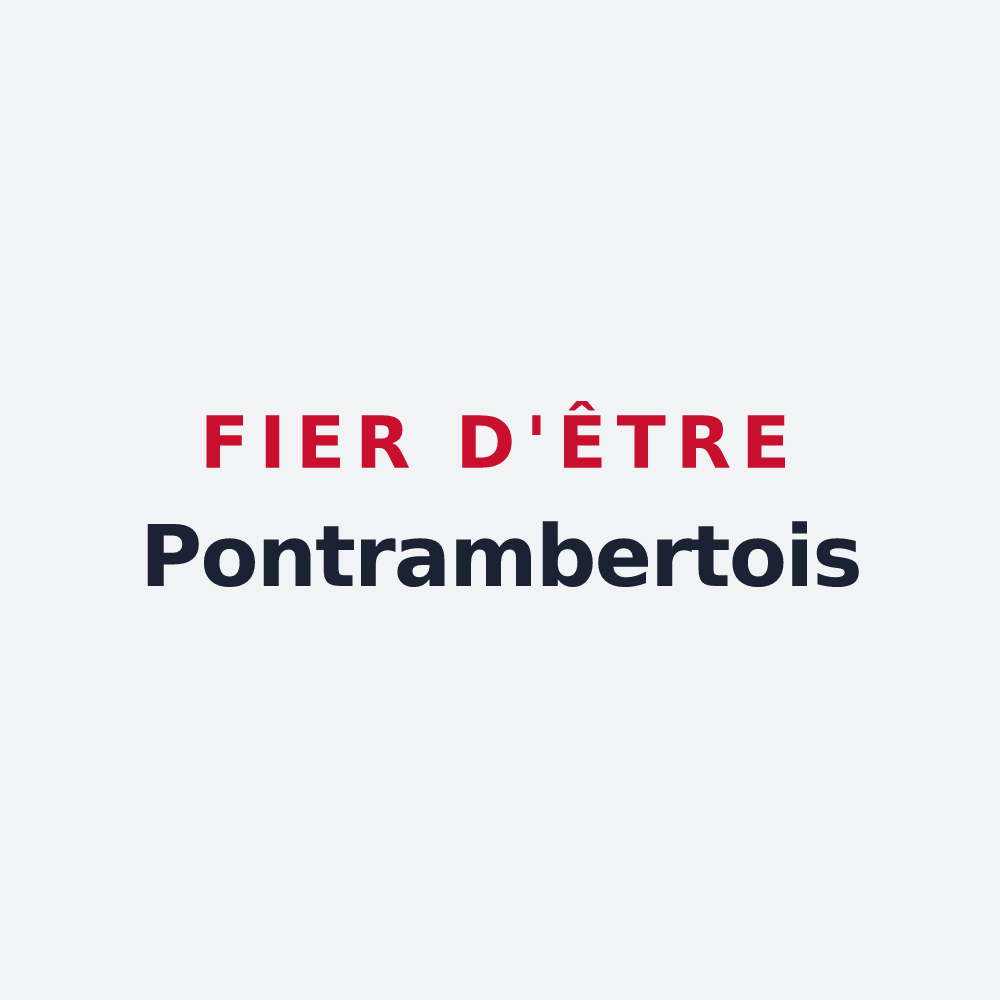 Poster « Fier d'être Pontrambertois » — design pour Saint-Just-Saint-Rambert