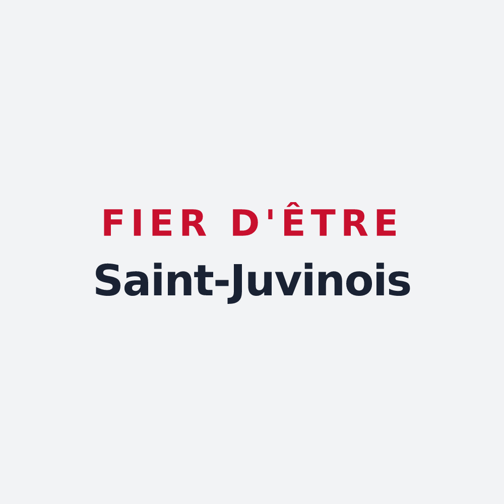 Poster « Fier d'être Saint-Juvinois » — design pour Saint-Juvin