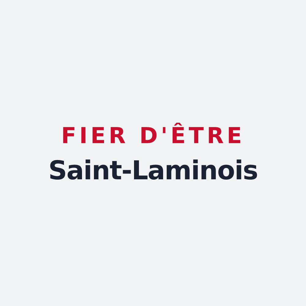 Poster « Fier d'être Saint-Laminois » — design pour Saint-Lamain