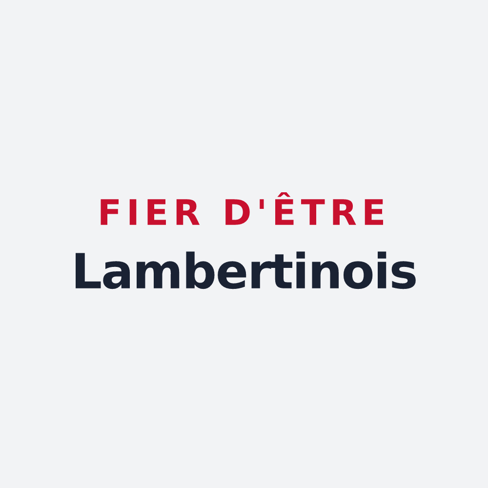 Poster « Fier d'être Lambertinois » — design pour Saint-Lambert