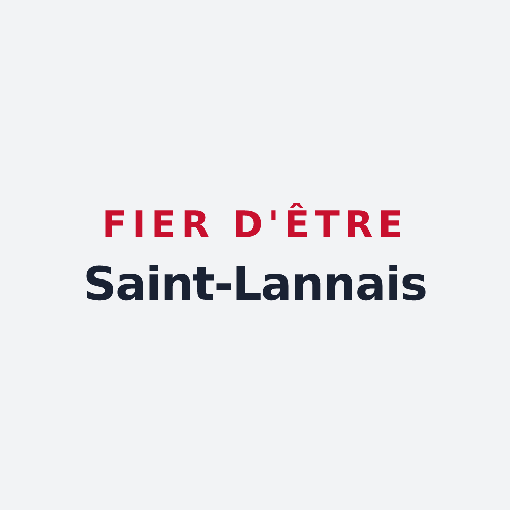 Poster « Fier d'être Saint-Lannais » — design pour Saint-Lanne