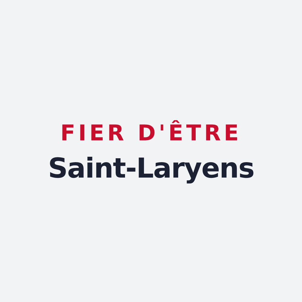 Poster « Fier d'être Saint-Laryens » — design pour Saint-Lary-Boujean
