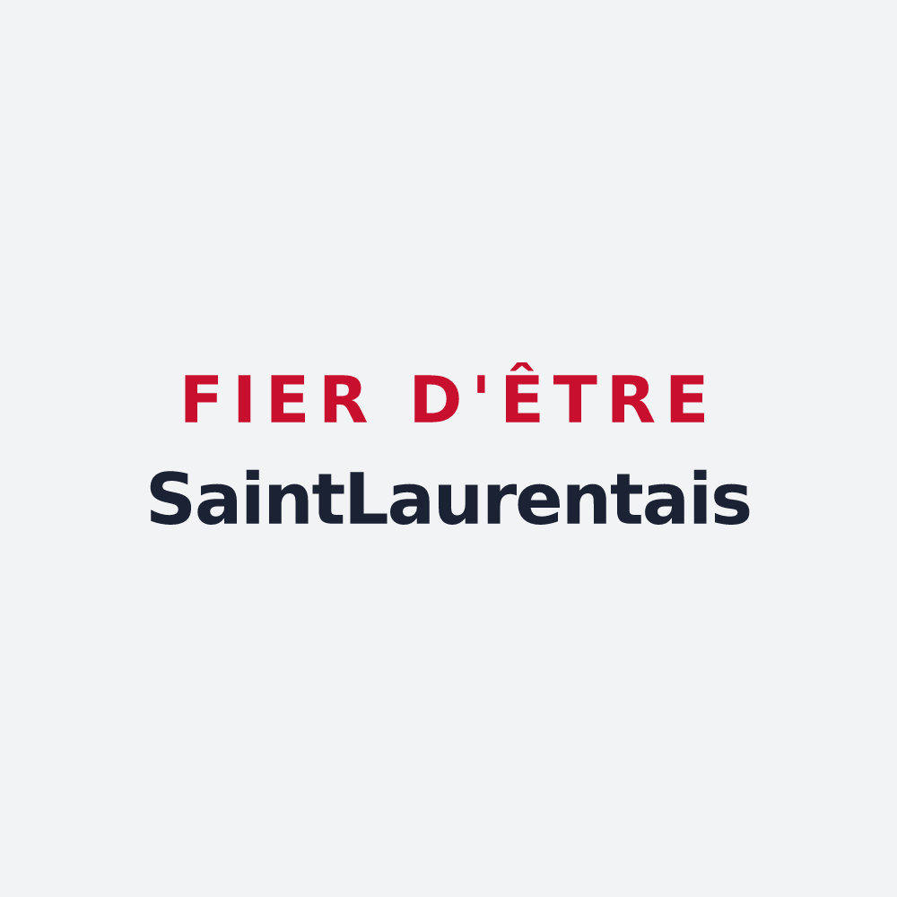 Poster « Fier d'être SaintLaurentais » — design pour Saint-Laurent