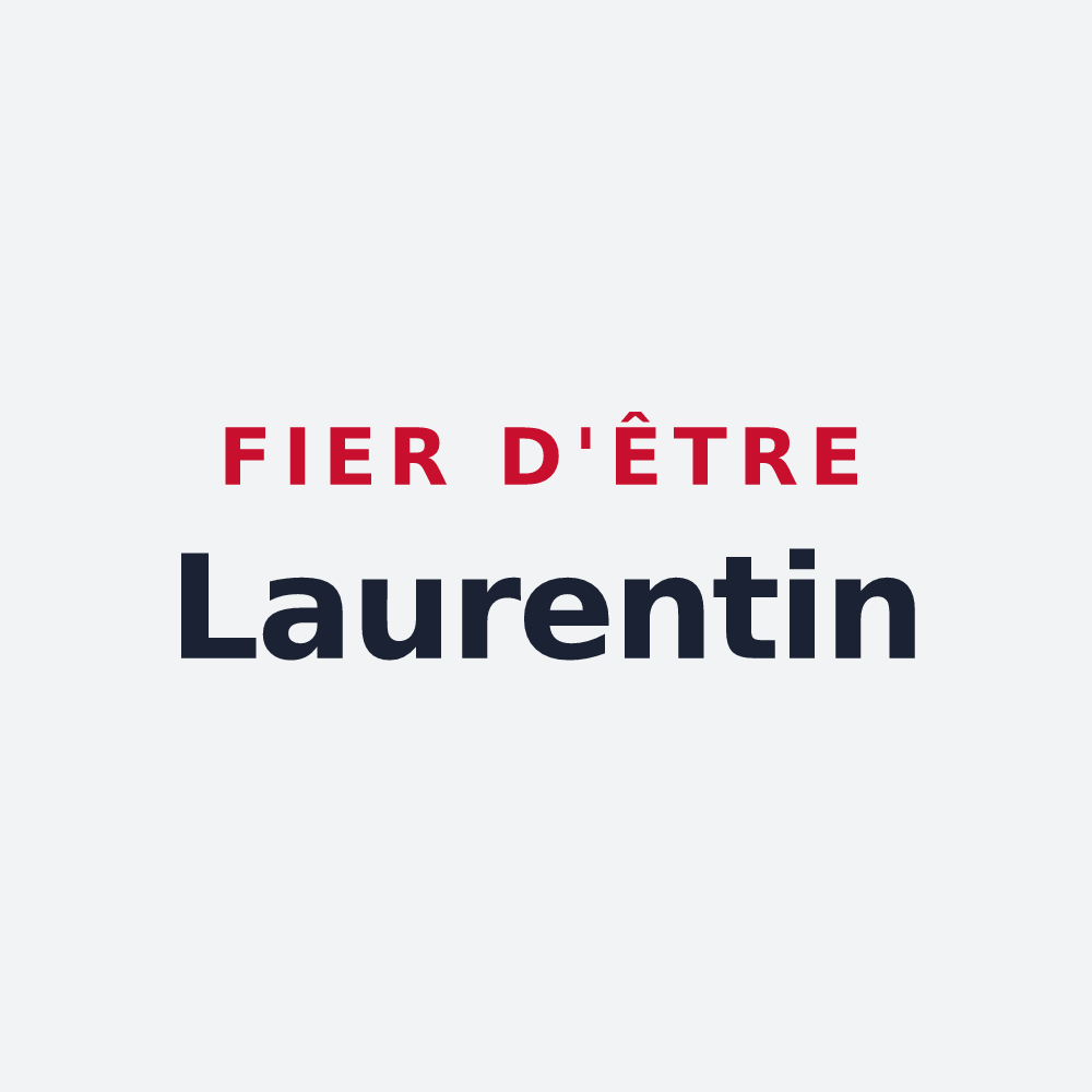 Poster « Fier d'être Laurentin » — design pour Saint-Laurent