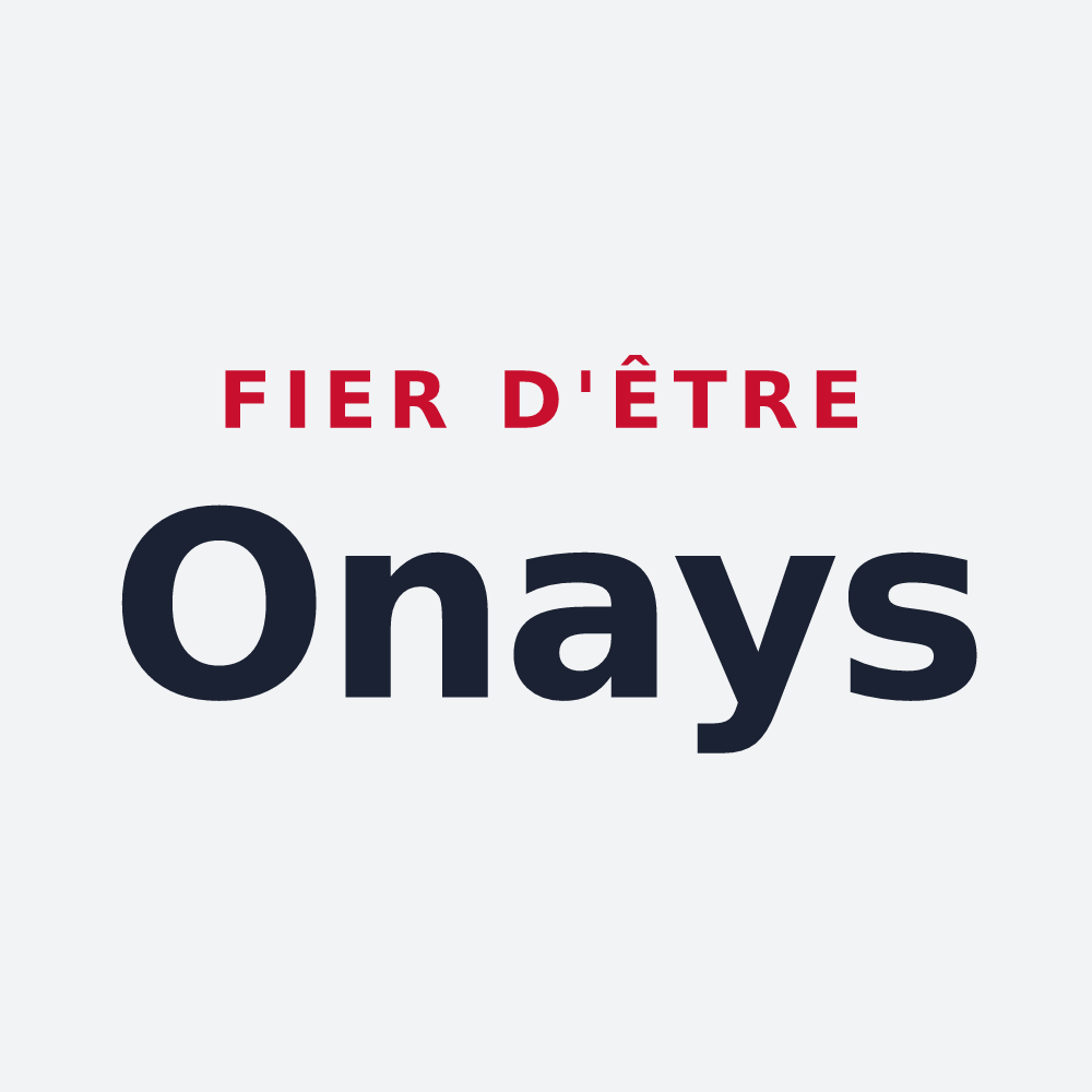 Poster « Fier d'être Onays » — design pour Saint-Laurent-d'Onay