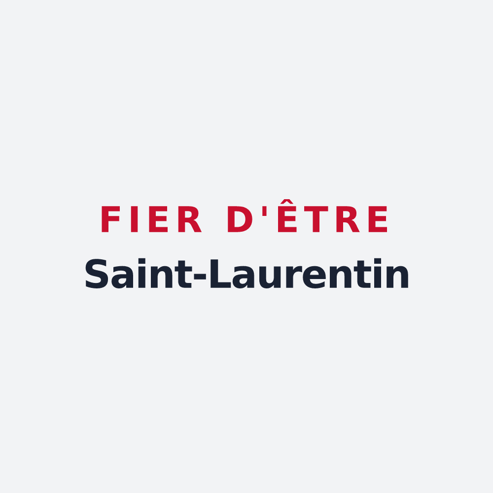 Poster « Fier d'être Saint-Laurentin » — design pour Saint-Laurent-de-Gosse