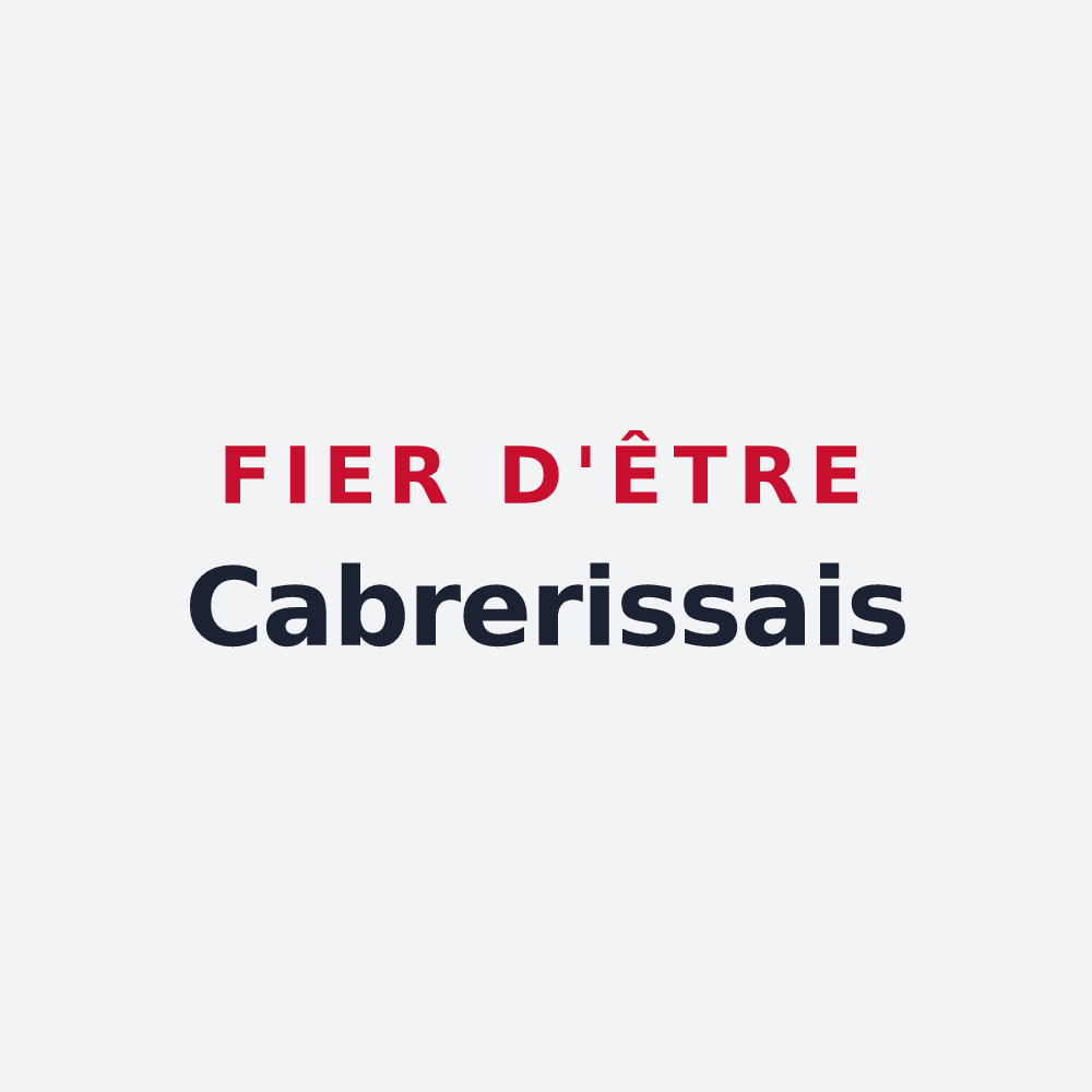 Poster « Fier d'être Cabrerissais » — design pour Saint-Laurent-de-la-Cabrerisse