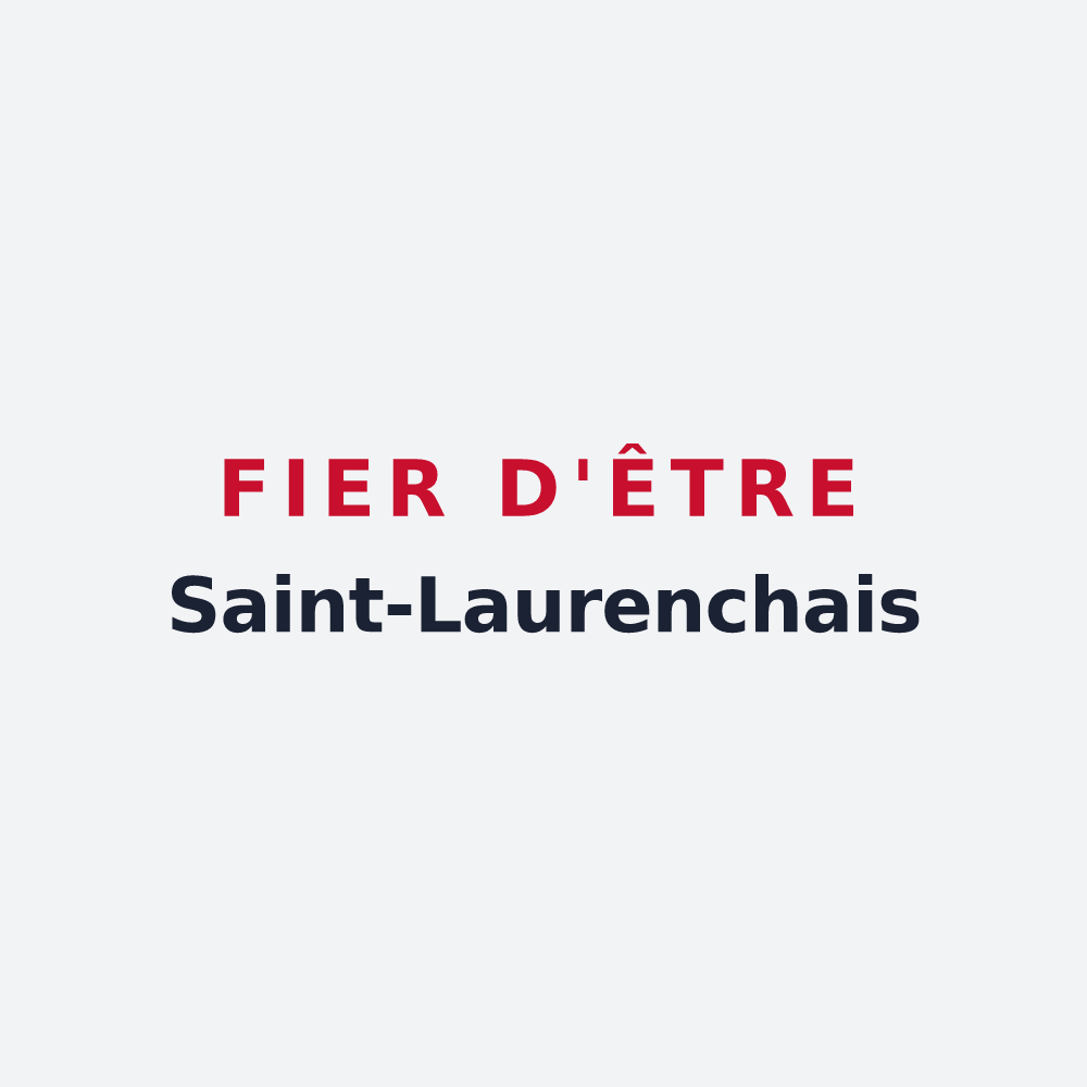 Poster « Fier d'être Saint-Laurenchais » — design pour Saint-Laurent-de-Neste
