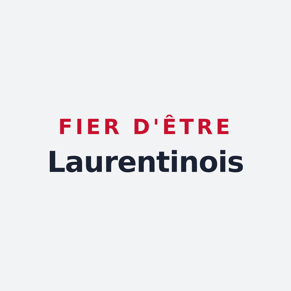 Poster « Fier d'être Laurentinois » — design pour Saint-Laurent-du-Pont