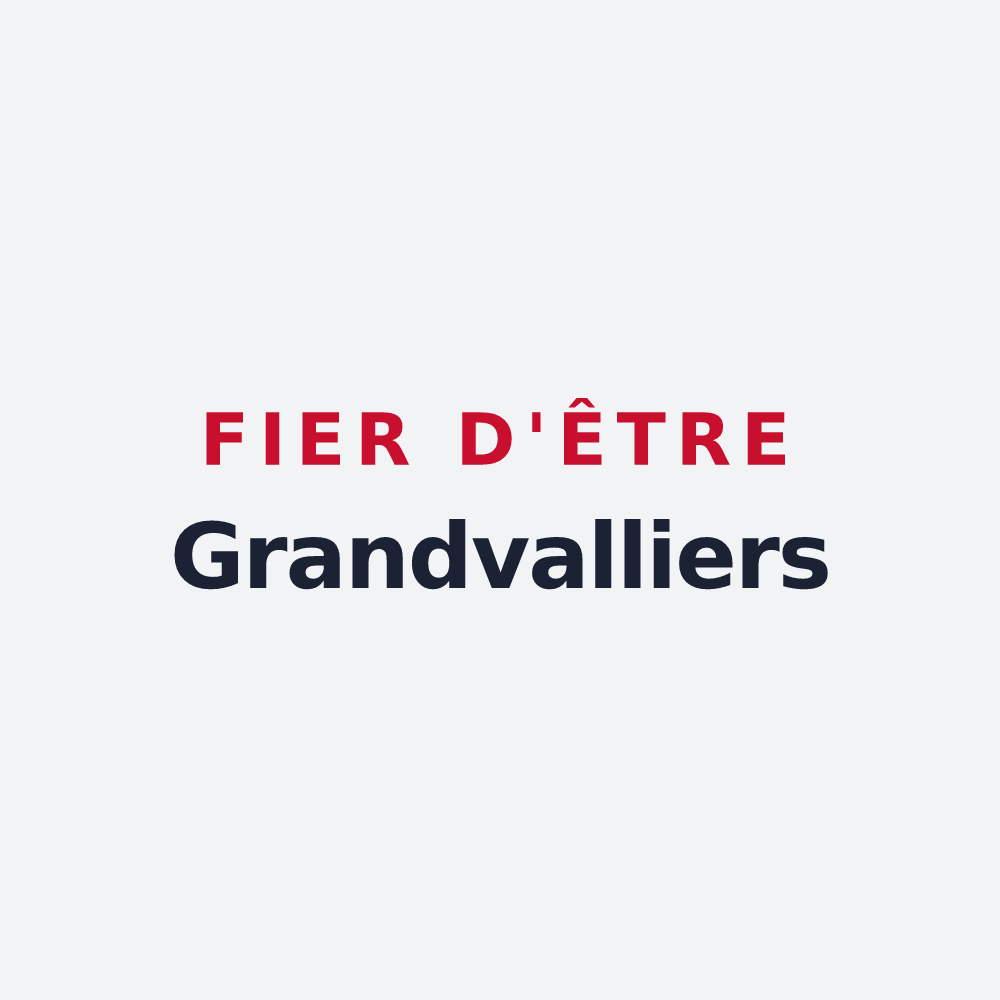 Poster « Fier d'être Grandvalliers » — design pour Saint-Laurent-en-Grandvaux