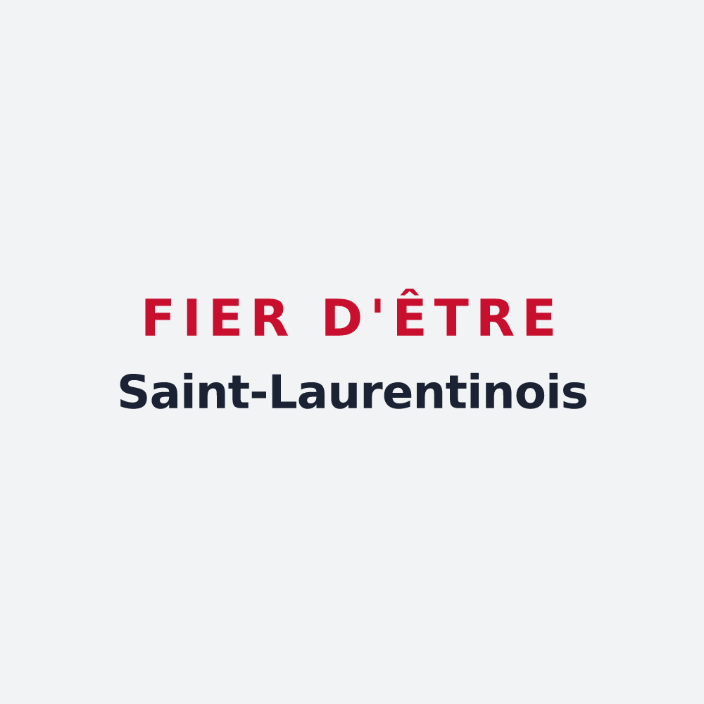 Poster « Fier d'être Saint-Laurentinois » — design pour Saint-Laurent-en-Royans