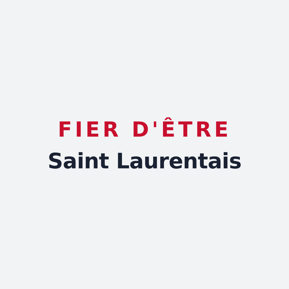 Poster « Fier d'être Saint Laurentais » — design pour Saint-Laurent-la-Vernède