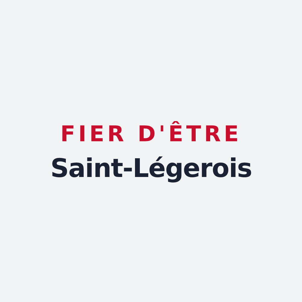 Poster « Fier d'être Saint-Légerois » — design pour Saint-Léger