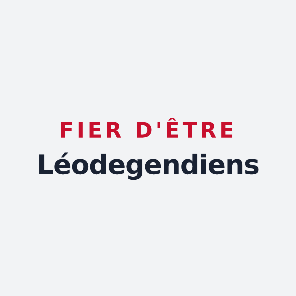 Poster « Fier d'être Léodegendiens » — design pour Saint-Léger