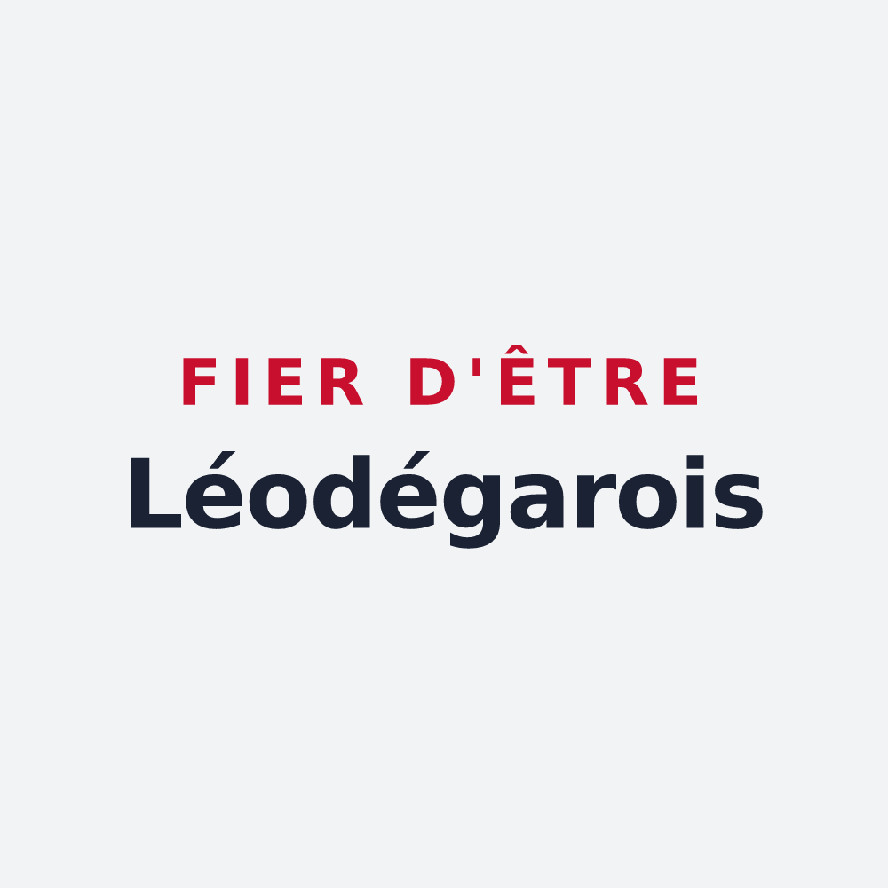 Poster « Fier d'être Léodégarois » — design pour Saint-Léger-de-Fougeret