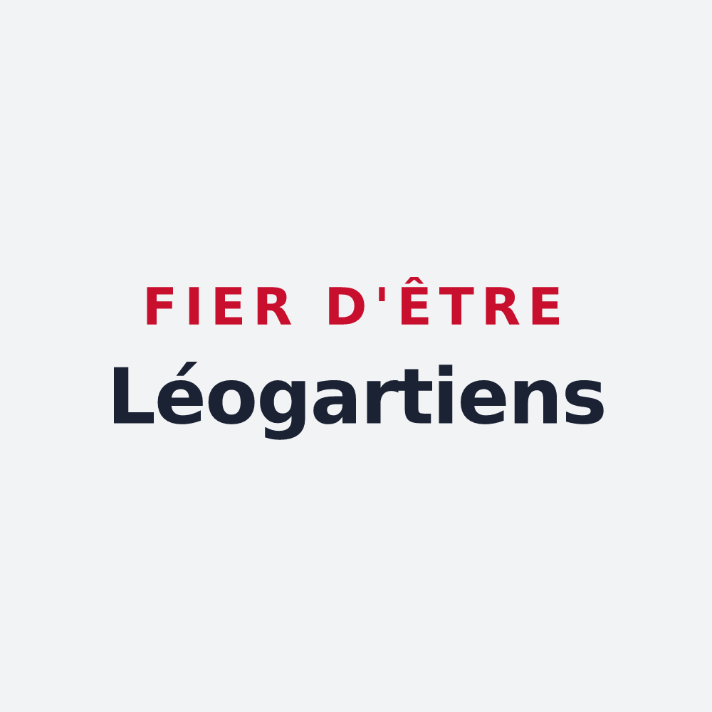 Poster « Fier d'être Léogartiens » — design pour Saint-Léger-des-Vignes