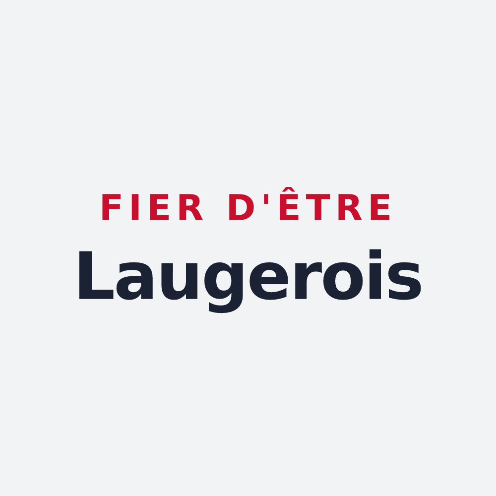 Poster « Fier d'être Laugerois » — design pour Saint-Léger-du-Ventoux