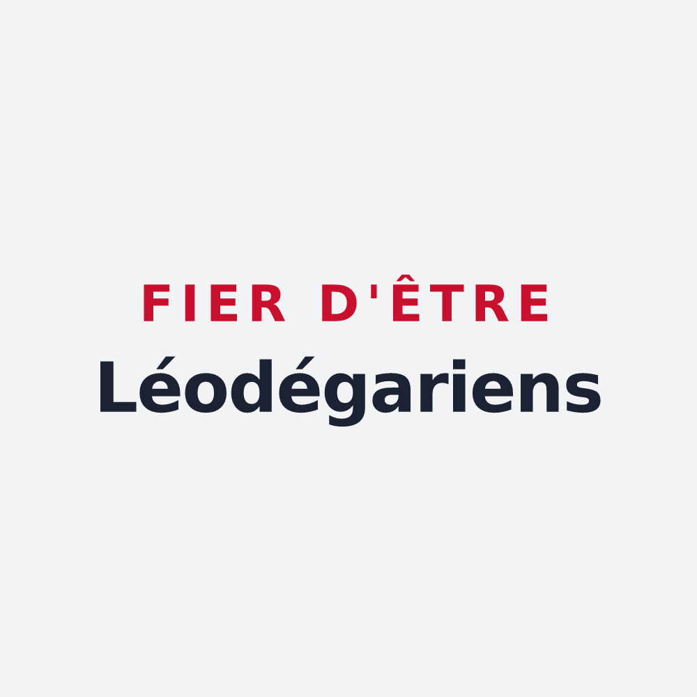 Poster « Fier d'être Léodégariens » — design pour Saint-Léger-sur-Dheune