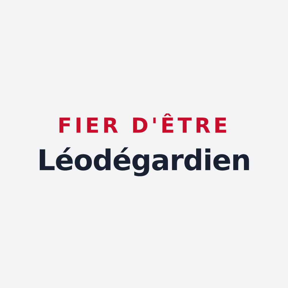Poster « Fier d'être Léodégardien » — design pour Saint-Léger-Vauban