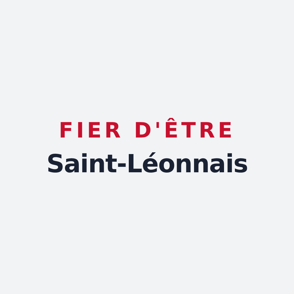 Poster « Fier d'être Saint-Léonnais » — design pour Saint-Léon-sur-Vézère