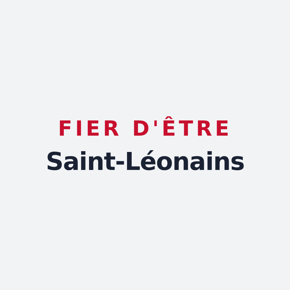Poster « Fier d'être Saint-Léonains » — design pour Saint-Léon