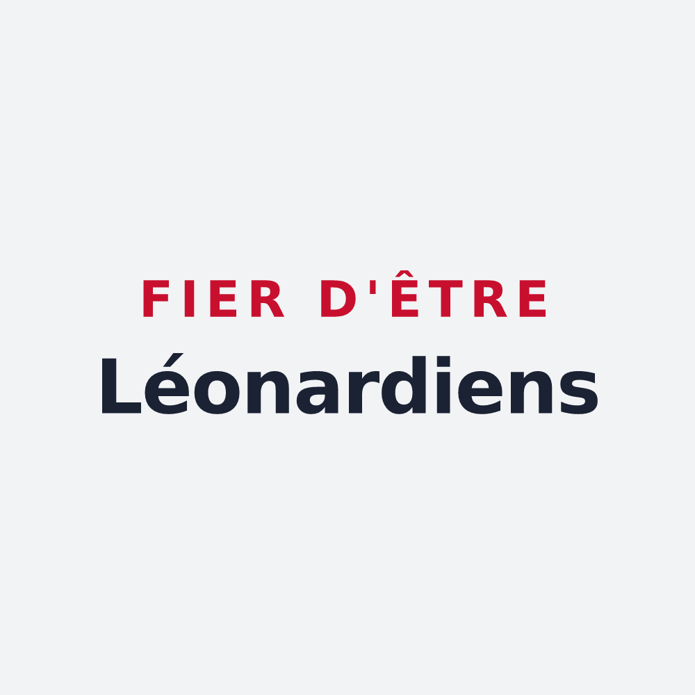 Poster « Fier d'être Léonardiens » — design pour Saint-Léonard