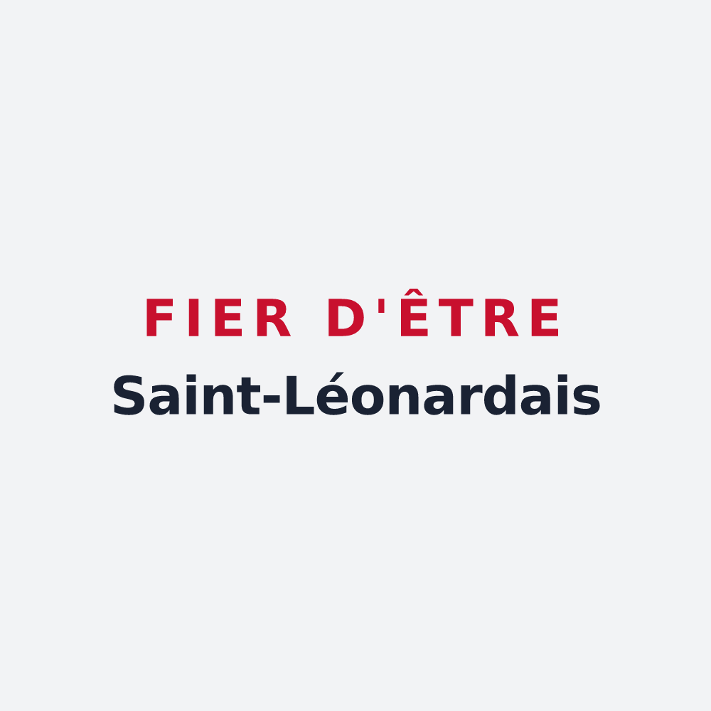 Poster « Fier d'être Saint-Léonardais » — design pour Saint-Léonard-des-Parcs