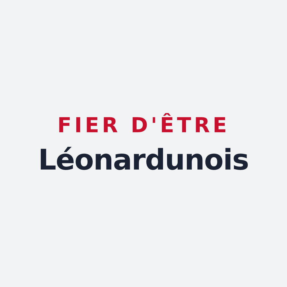 Poster « Fier d'être Léonardunois » — design pour Saint-Léonard-en-Beauce