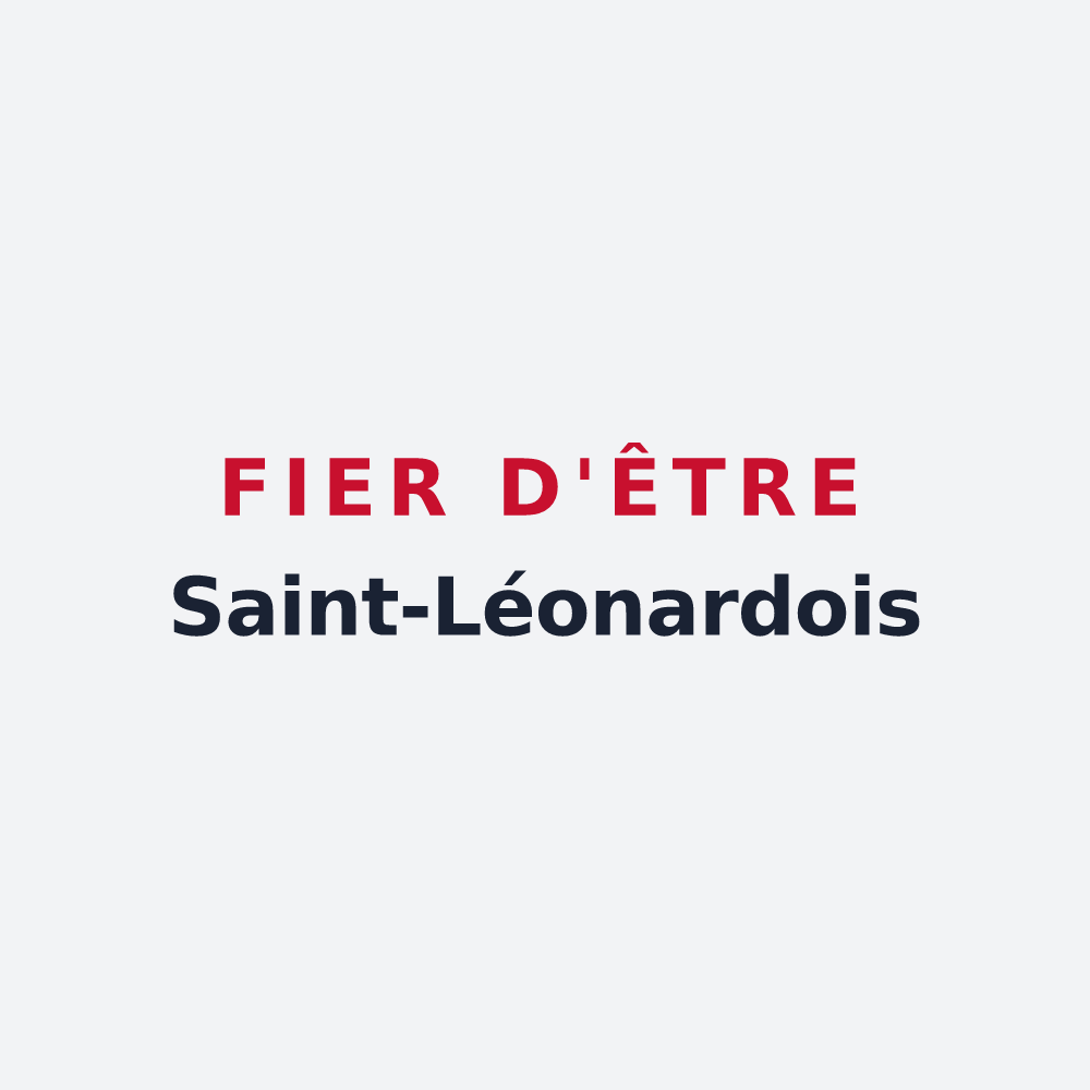 Poster « Fier d'être Saint-Léonardois » — design pour Saint-Léonard