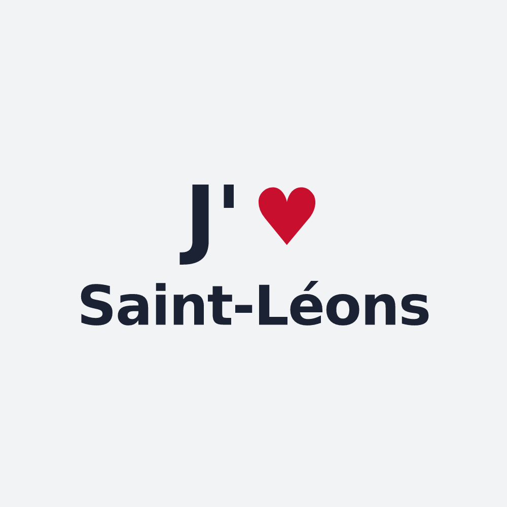 Poster personnalisé Saint-Léons — design J'aime Saint-Léons