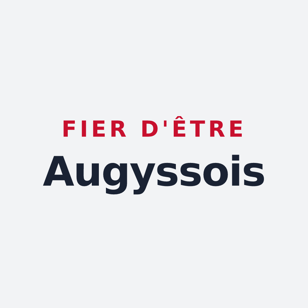Poster « Fier d'être Augyssois » — design pour Saint-Léopardin-d'Augy