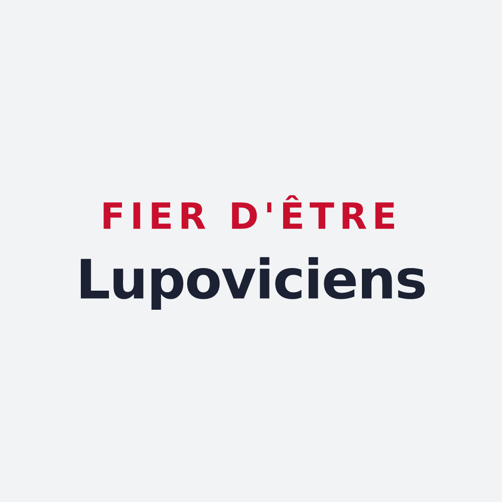 Poster « Fier d'être Lupoviciens » — design pour Saint-Leu-d'Esserent