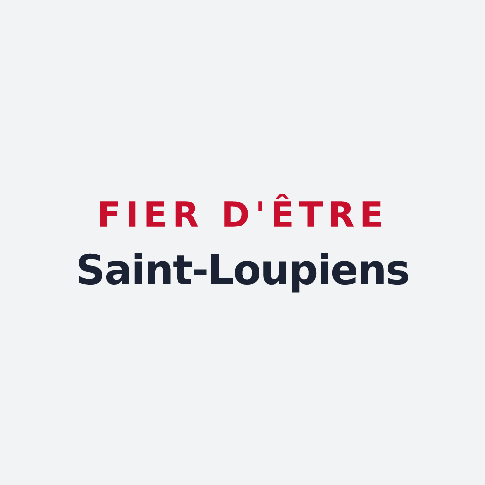Poster « Fier d'être Saint-Loupiens » — design pour Saint-Leu-la-Forêt