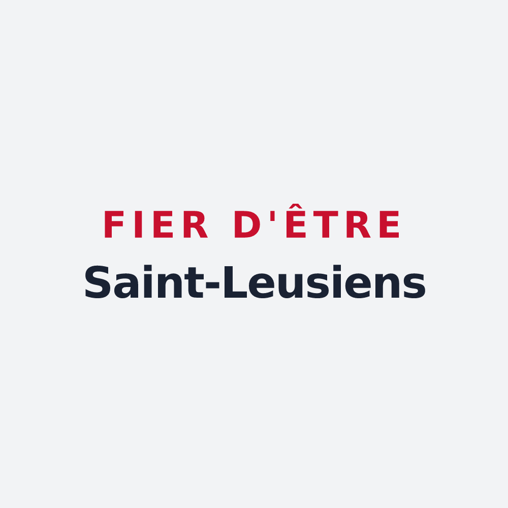 Poster « Fier d'être Saint-Leusiens » — design pour Saint-Leu